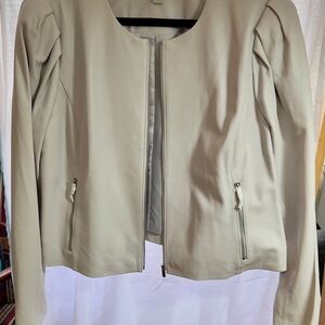 NWT Elegant Leather Women's Blazer